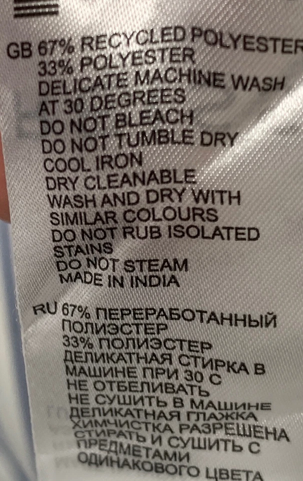 Camisa Reiss Para Hombres Blanca Azul Aspecto Rayas Manga Larga Abotonada Talla M Foto 4 de 4