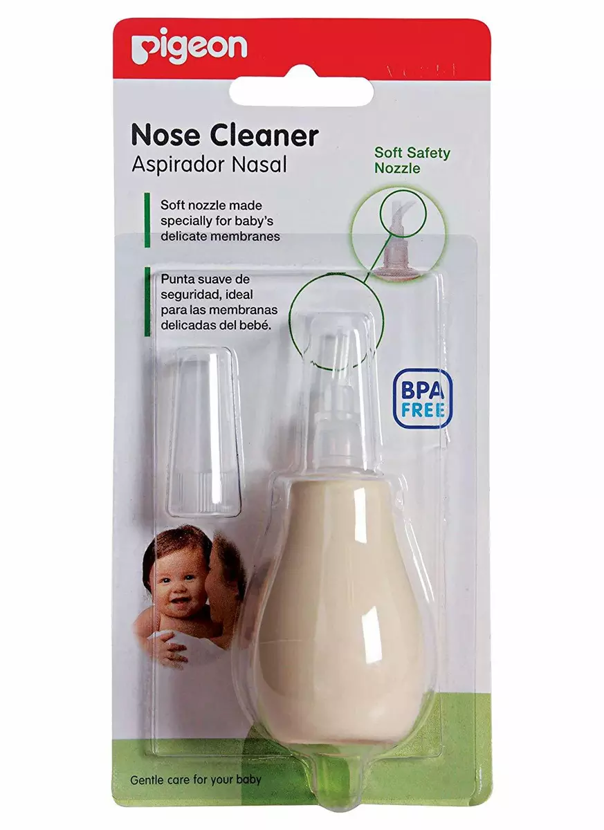 Pigeon Nose cleaner Aspirador Nasal (1 Piece White and Cream)