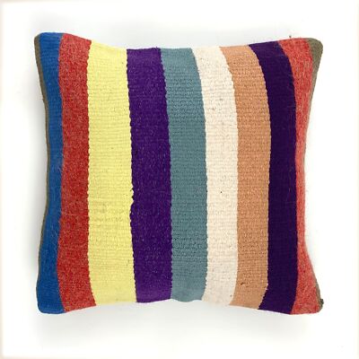 Einzigartige Kelim-Kissen,Turkish Kilim Pillow,16'×16' Funda De Cojín Kilim