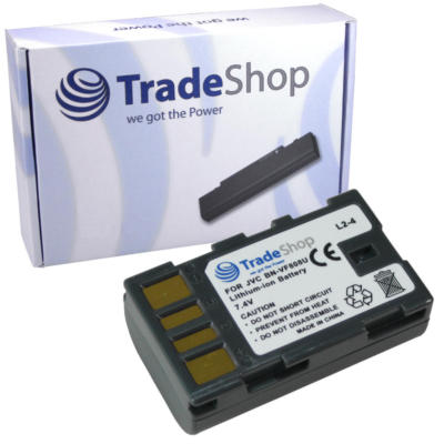 Trade Shop Akku Ladegerät Lader mit KFZ Adapter für JVC GZ MS 120 SEU GZ MS 130 GZ MS 130 BEU GZ MG 630 SEU GZ MG 630 REU GZ MG 630 AEU GZ MG 645 GZ MG 645 BEU GZ MS 90 GZ MS 90 EU
