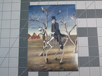 vtg 2010 Bonni Reid @ La Luz art show flyer card SUR5 outsider pop surrealism v2