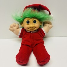 Russ Berrie Troll Kidz Jangles Christmas Holiday Soft Body Doll 12" Vintage Toy