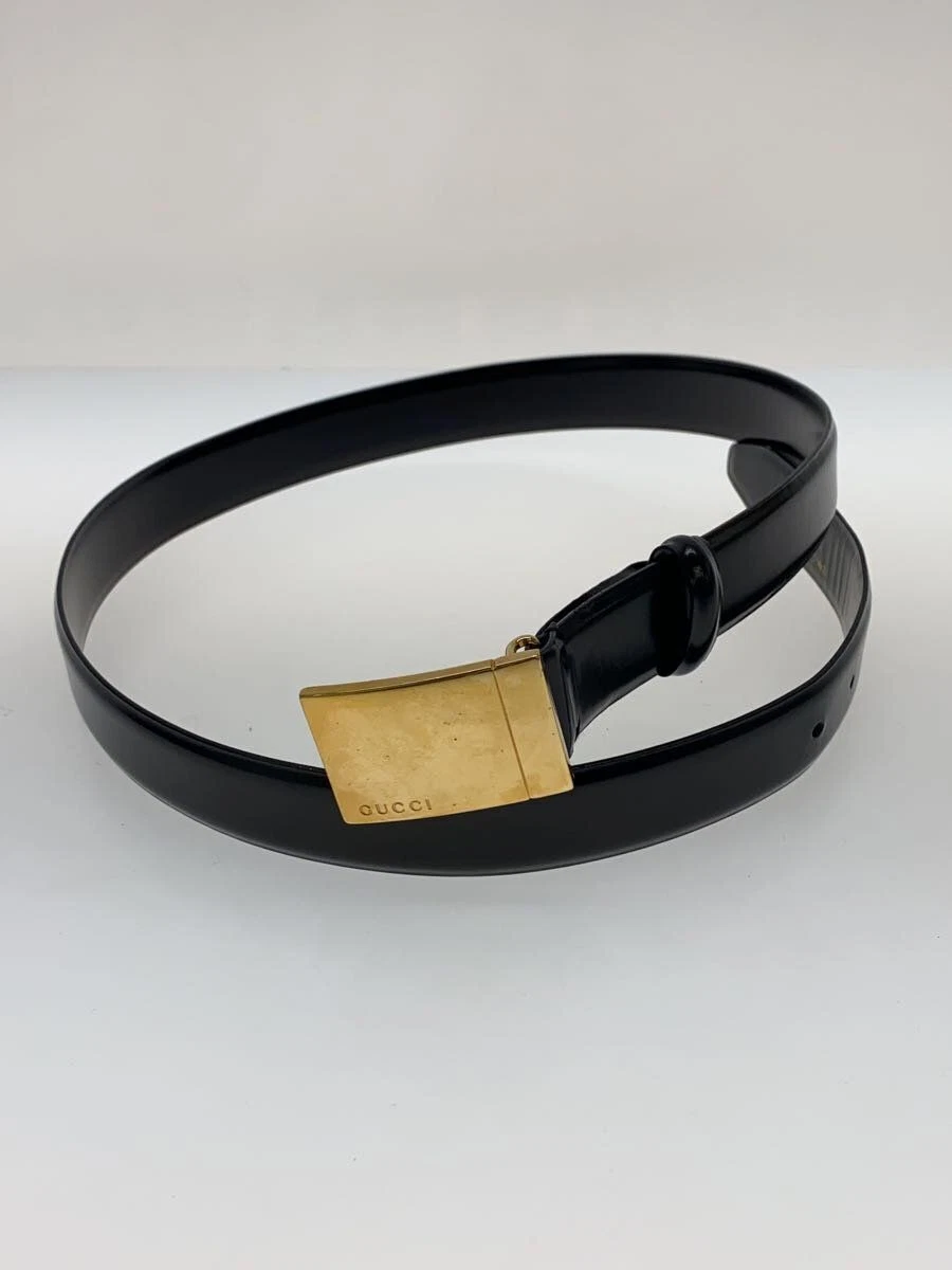Ceinture GUCCI cuir noir uni homme 036.394.1003 Occasion