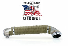 DD 3" Turbo Pipe W Heat Wrap For 2004.5-2010 Chevy GMC 6.6L LLY LBZ LMM Duramax