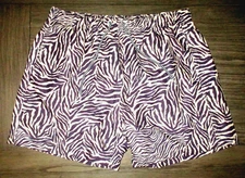 MENS BOARDIES ZEBRA ANIMAL PRINT LINED SWIM BOARD SHORTS SIZE XL