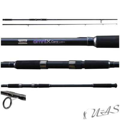 Shakespeare Top Carbon Karpfen Rute Omni-X 1202 Carp 3LBS 3,60M 2tlg & Klettband