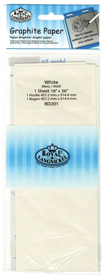 Royal Langnickel Weiß Graphit Transfer Spurenpapier 18" x 36" - Bild 1 von 1