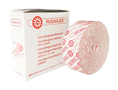 Noba Rudavlies Klebevlies hypoallergen 10 Meter (Größe: 2,5 cm x 10 Meter)
