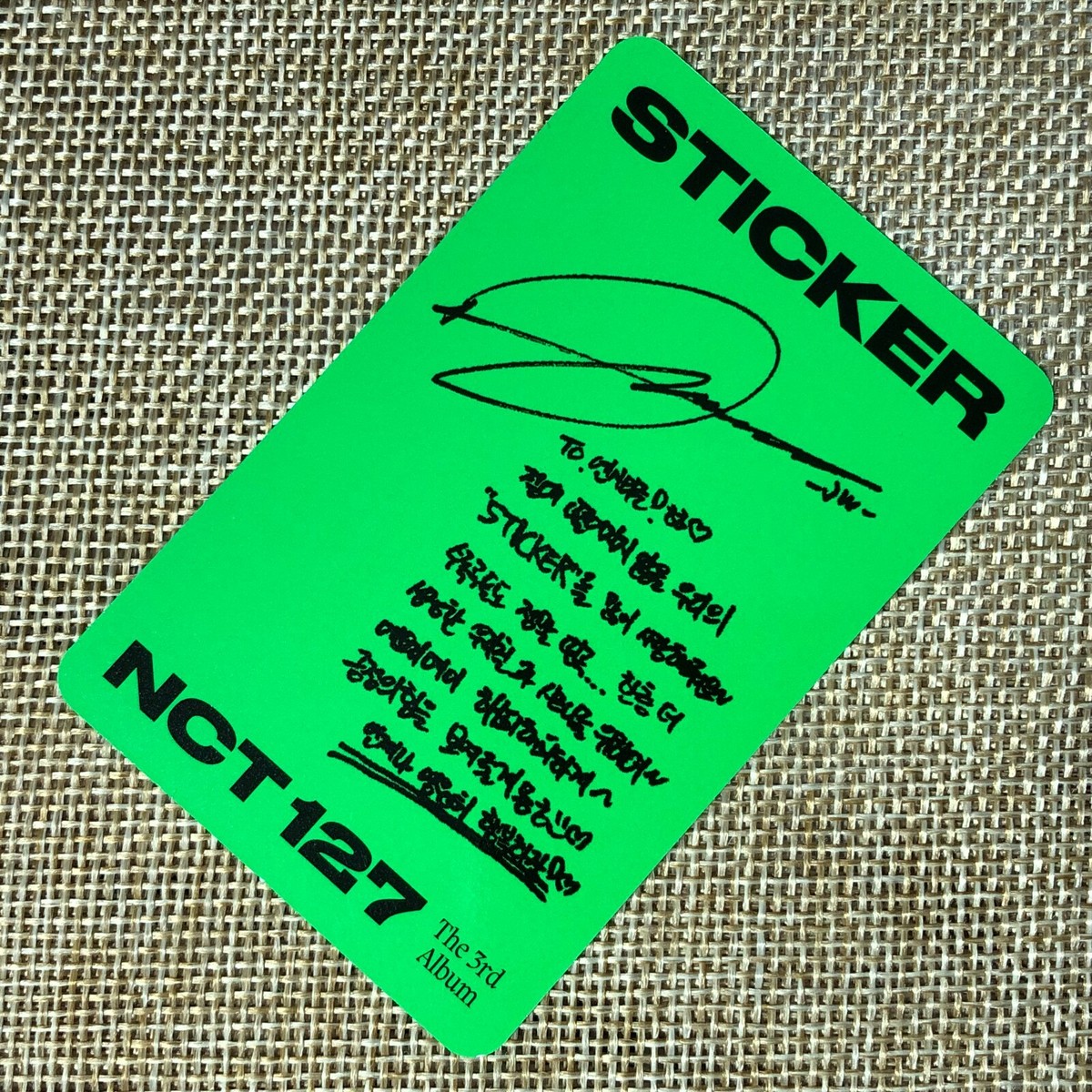 NCT127 sticker トレカ ステッカー ポストカード セット ジョンウ NCT - NCT127 ジョンウ 公式ポストカードセット regularの通販