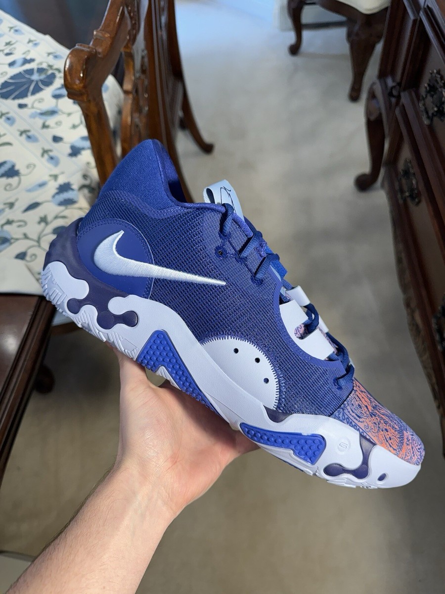 NIKE PG 6 BLUE PAISLEY HYPER ROYAL MENS BASKETBALL SHOES