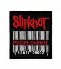 Slipknot People=Shit Barcode Patch | American Heavy Alternative Metal Band Logo