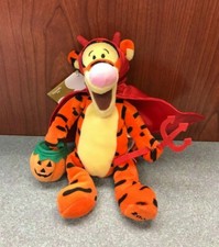 Disney Winnie the Pooh Vampire Tigger 9" Beanbag Stuffed Plush Halloween