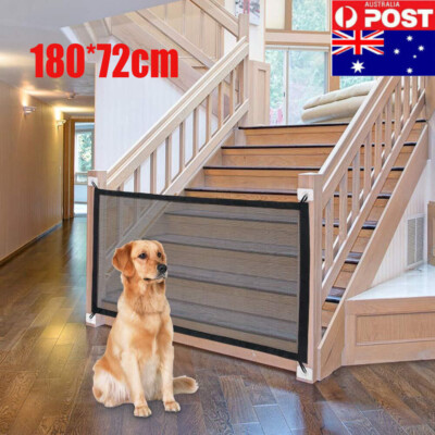 Dog Gate Pet Screen Mesh Door for Doorways Stairways Indoor Baby
