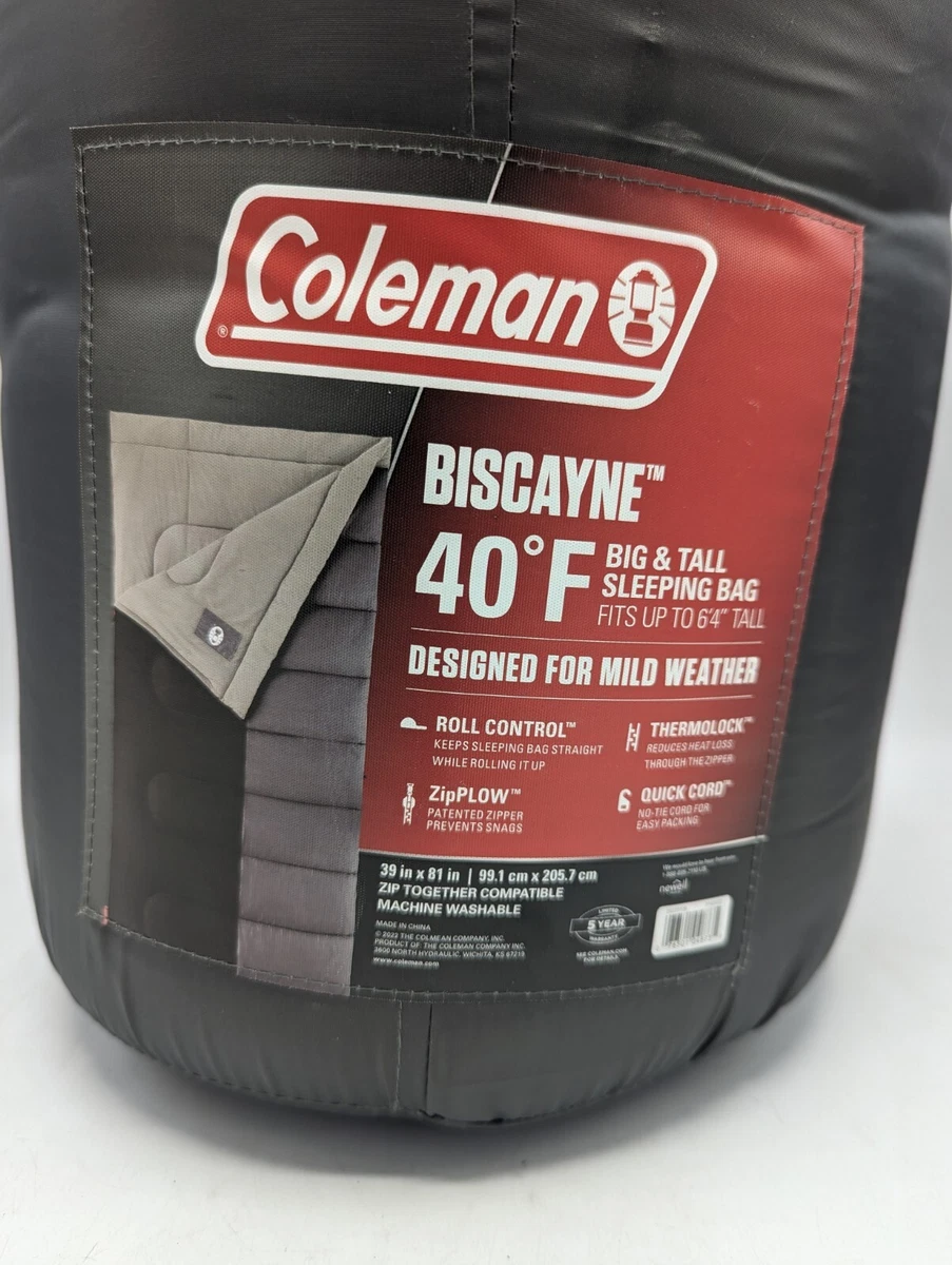 Coleman biscayne cheap sleeping bag