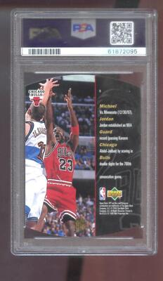 1997-98 Upper Deck SPx #6 Michael Jordan PSA 9 Graded Card 1997-98 Upper Deck SPx #6 Michael Jordan PSA 9 Graded Card