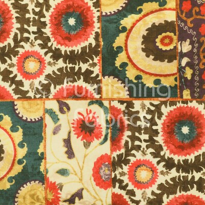 Patchwork buntes Design neues Muster Velours bedruckt Samt Polsterstoffe