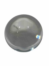 Clear Crystal Vintage Glass 3 Orb Paperweight-EUC-No Scratches-No Bubbles