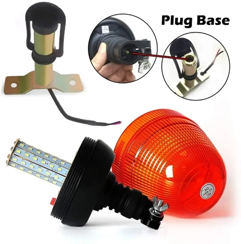 DC12V/24V Amber Tractor Strobe Light Beacon Flashing Signal for Truck Trailer - Picture 11 of 22