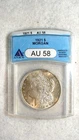 1921 P Morgan Dollar ANACS AU58 ABOUT UNCIRCULATED $1 Coin STARTS AT 99 CENTS!