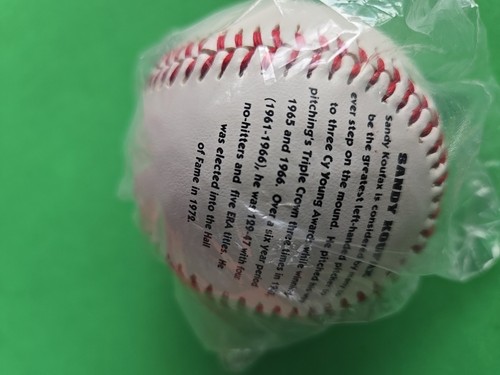 UNOPENED FOTOBALL SANDY KOUFAX HOF FACSIMILE AUTO BALL FACTORY SIGNED MLB TPHLC - Imagen 11 de 23