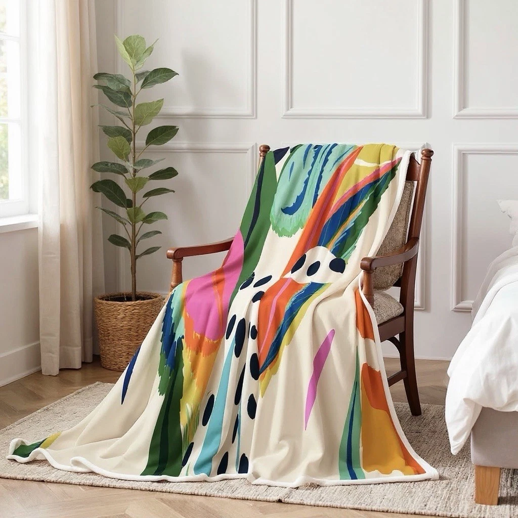 Anthropologie Multicolor Throw Blankets | eBay