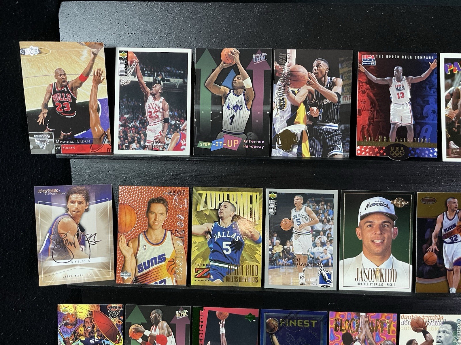 1990s Refractor/ Insert/ Parallel 80-Card Basketball Lot Die-Cut HOF Jordan NRMT view 2