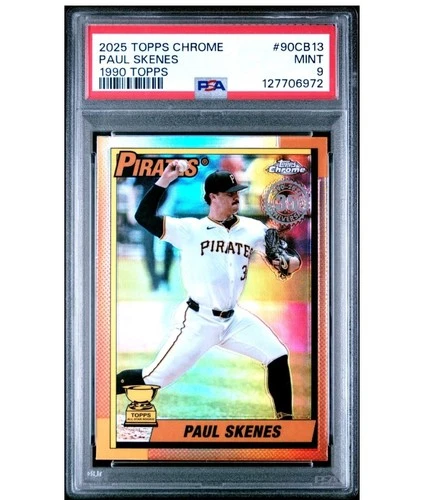 EL.196 Paul Skenes 2025 Topps Chrome #90CB-13 1990 Baseball PSA 9