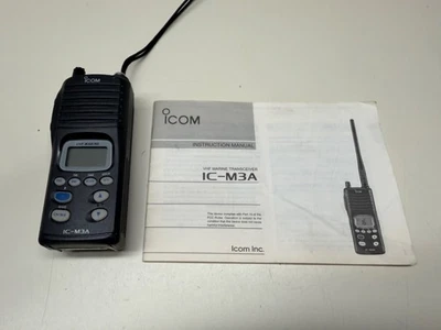 ICOM IC-M3A VHF MARINE TRANSCEIVER FUNKTIONIERT MIT HANDBUCH - Bild 1 von 4
