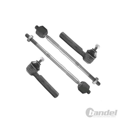 2x SPURSTANGENKOPF + AXIALGELENK SPURSTANGE komplett passend für FIAT PANDA 169
