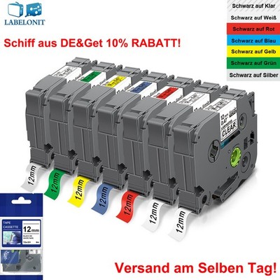 Schriftband TZe-231 12mm 9mm 6mm 18mm 24mm für Brother P-Touch PT E100 H105 1000