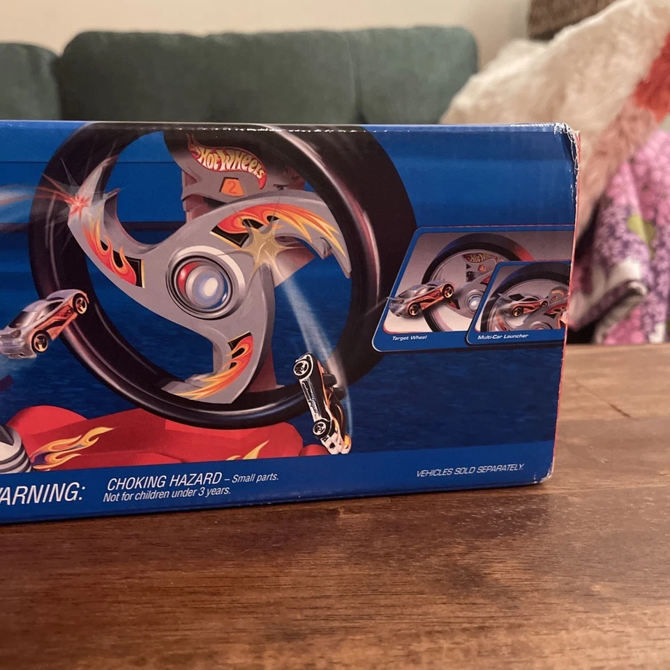 Vtg 2005 Hot Wheels Spinnin' Rim Track Set 52580  NEW Sealed H9572 Launcher - Image 4 of 4