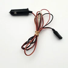 3-Pin CB Radio Fused Power Cord w/ Cigarette Lighter Socket Extension For Cobra