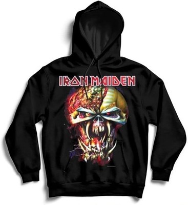 Offiziell lizenzierter Iron Maiden Final Frontier Big Head Hoodie Kapuzenpullover