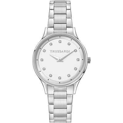 Trussardi Uhr T-Star R2453152512 Watch Damen Stahl Silver Zirkonia 34mm
