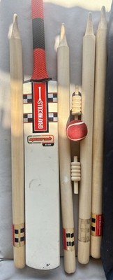 Complete Gray-Nicolls F18 Cricket Set with Bat, Ball & Stumps