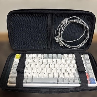 Niz Plum Micro84EC S Ble 35gf Adapter Keyboard White Gray Tested