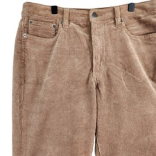 Quince Corduroy Straight Leg Pants Women 8 Tan Brown Classic Minimalist 2383