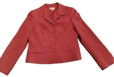 Loft Ann Taylor Petites Women s Peach Coral Blazer Buttons Closure Size 8P