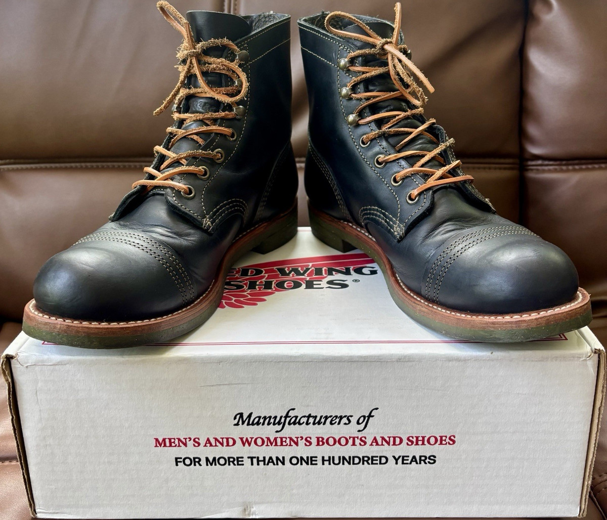 Red Wing Heritage Riders Room Iron Ranger 4331 Green Sole Size 8.5