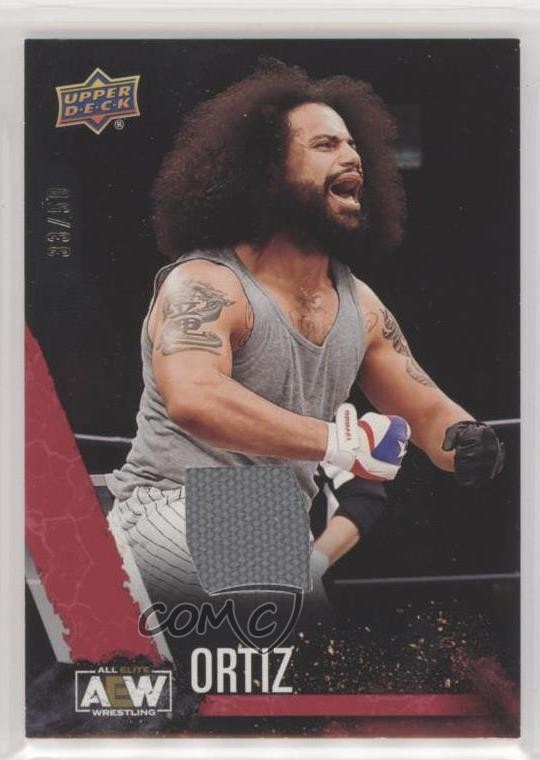 2021 AEW All Elite Wrestling Red Memorabilia 33/50 Ortiz #30 Rookie RC 1tr