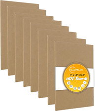  8-Pack  11  X 14  MDF Boards - 1/4  Thick Boards for Carpentry, Interior Desig