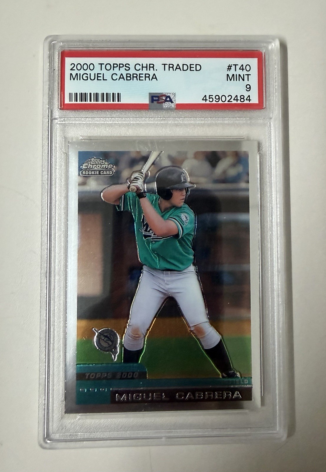 Miguel Cabrera RC 2000 Topps Chrome Traded #T40 Mint PSA 9 Rookie