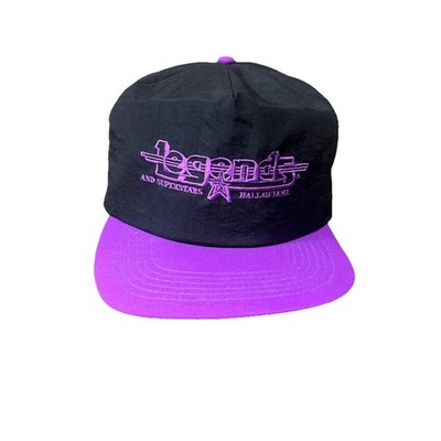 Vtg SnapBack Hat Cap Legens Hall Of Fame Bar Rodeo 90s Neon Fashion