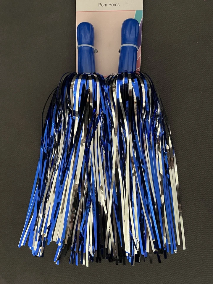 Just Pretend Cheerleader Pom-Poms Pair Costume Accessory Girls Dress Up Play Toy - Image 3 of 4