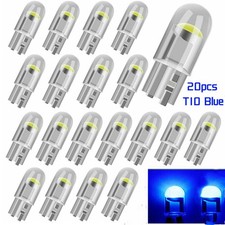 20x New Blue Led Light Bulb T10 194 168 W5w Car Trunk Interior Map License Plate
