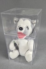 Vintage Coca-Cola Plush Animal "Husky" Dog 1997 with Plastic Presentation Case