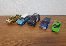Toy Diecast Cars Lot of 5 - Variety of Models and Brands