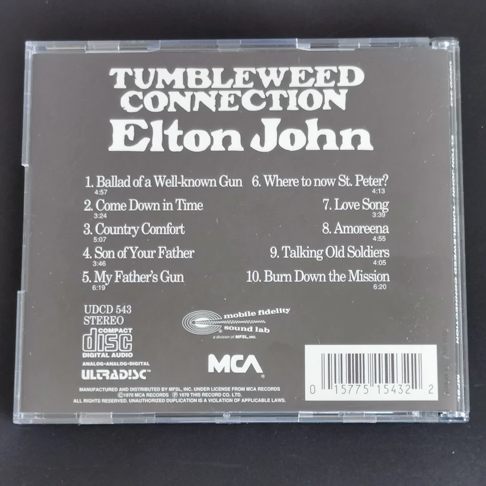 ELTON JOHN ❖ Tumbleweed Connection ☉ CD MFSL UDCD 543 (US) - Bild 4 von 4