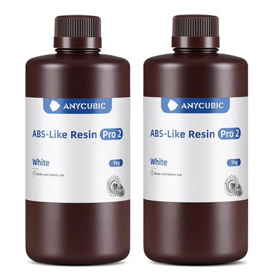 Premium 3D Printer Resin - High Strength, Precision, Low Shrinkage, 2Kg White