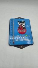 VINTAGE 7.5  x 5 Mickey Minnie PORCELAIN THER...